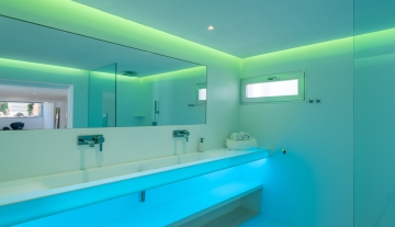 Resa Estates modern villa for sale te koop Cala Tarida Ibiza bathroom light.jpg